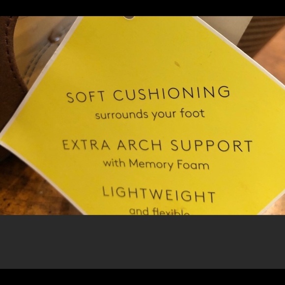 RESERVED TAN STACKED SANDALS NATURAL SOUL NEW 7 - Picture 6 of 7